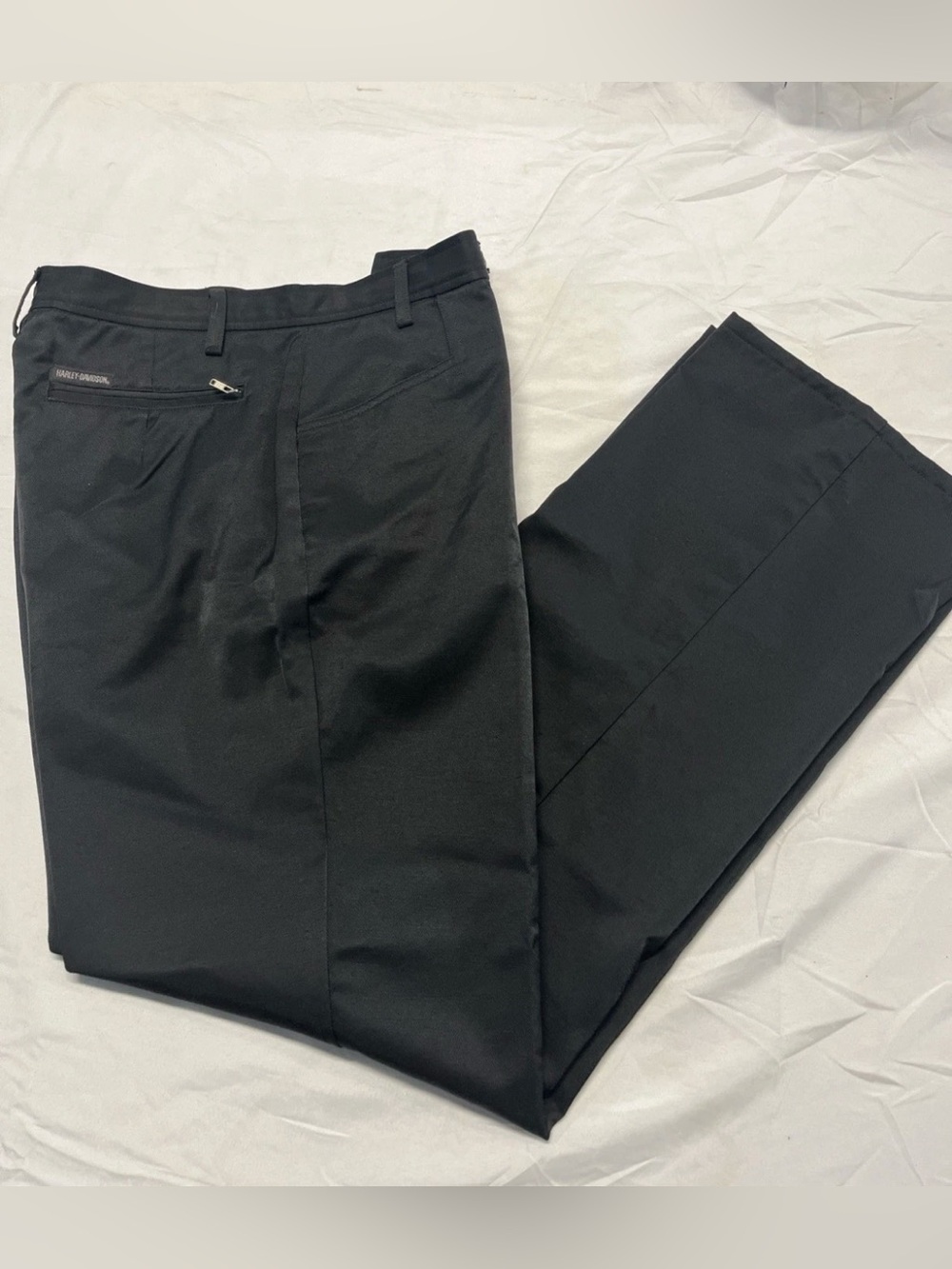 Harley-Davidson Black Straight-Leg Dress Trousers